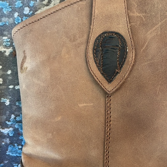 🎄SALE🎄Tony Lama Vintage Brown Leather Cowboy Boots Women, Size 7/7.5 🤠 - Picture 7 of 12